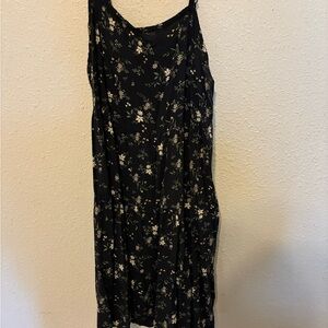 Old Navy Floral Black Mini Dress